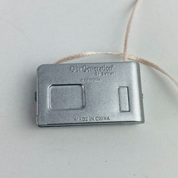 Our Generation Doll Accessory Toy Silver Camera On Strap Miniature Pretend Play - Picture 4 of 9